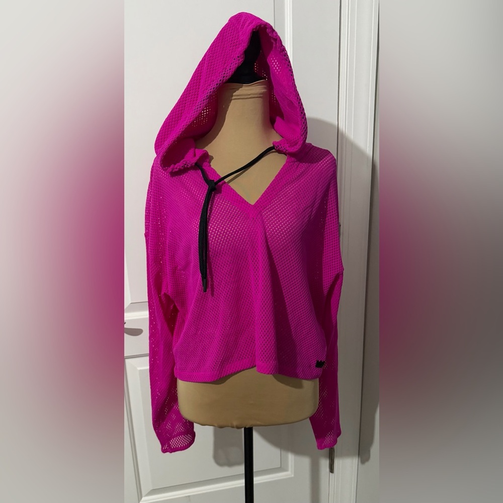 SHEFIT Hot Pink Mesh Fabric - Picture 2 of 5